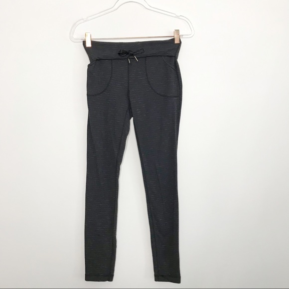 lululemon athletica Pants - Lululemon Skinny Will Pant Pique Black Luon Size 6